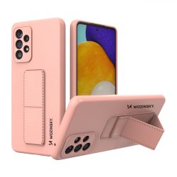   Wozinsky Kickstand Case Samsung Galaxy A53 5G szilikon hátlap, tok, rózsaszín