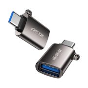 Joyroom USB-A 3.2 - USB-C átalakító adapter, fekete