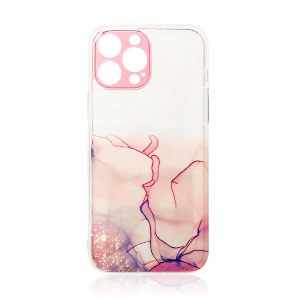 Marble Case Cover Samsung Galaxy A53 5G márvány mintás hátlap, tok, rózsaszín