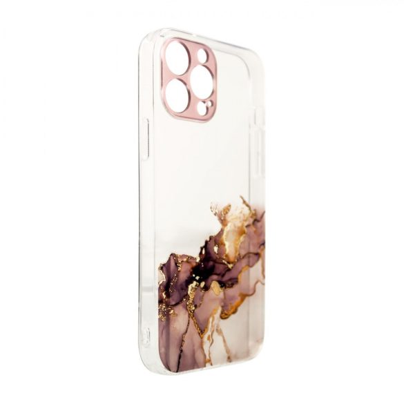 Marble Case Cover Samsung Galaxy A53 5G márvány mintás hátlap, tok, barna