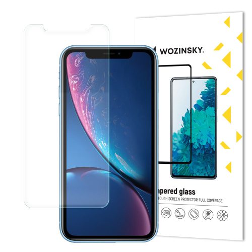 Wozinsky iPhone 11/XR kijelzővédő edzett üvegfólia (tempered glass) 9H keménységű (nem teljes kijelzős 2D sík üvegfólia), átlátszó