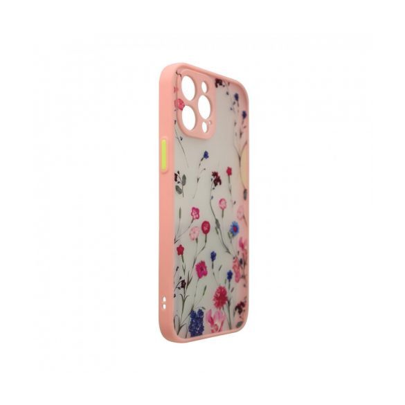 Design Case Flower Cover Samsung Galaxy A53 5G hátlap, tok, rózsaszín