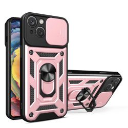   Hybrid Armor Camshield Case iPhone 14 ütésálló hátlap, tok, rozé arany