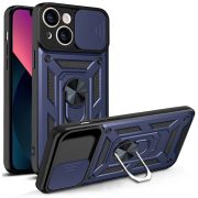   Hybrid Armor Camshield Case iPhone 13 ütésálló hátlap, tok, sötétkék