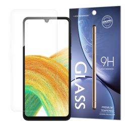   Samsung Galaxy A34 5G kijelzővédő edzett üvegfólia (tempered glass) 9H keménységű (nem teljes kijelzős 2D sík üvegfólia), átlátszó