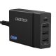 Choetech Multi-Charge PD 60W, 1xUSB-C, 3xUSB-A töltőállomás, hálózati töltő adapter, fekete