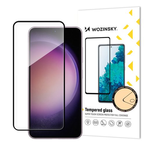 Wozinsky Samsung Galaxy S24 Plus 5D Full Glue teljes kijelzős edzett üvegfólia (tempered glass) 9H keménységű, tokbarát, fekete