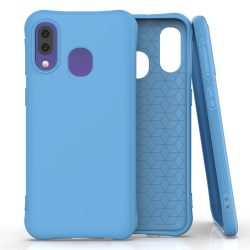   Soft Color Flexible Case Samsung Galaxy A40 hátlap, tok, kék