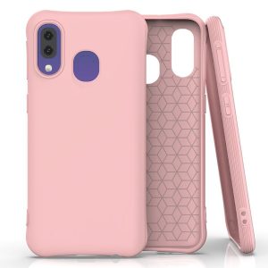 Soft Color Flexible Case Samsung Galaxy A40 hátlap, tok, rózsaszín