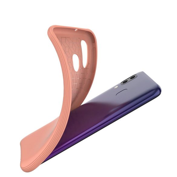 Soft Color Flexible Case Samsung Galaxy A40 hátlap, tok, rózsaszín