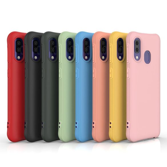 Soft Color Flexible Case Samsung Galaxy A40 hátlap, tok, rózsaszín