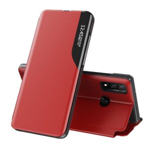 Eco Leather View Case Samsung Galaxy A40 oldalra nyíló tok, piros