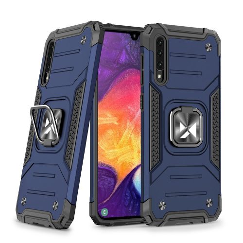 Wozinsky Armor Ring Samsung Galaxy A51 ütésálló hátlap, tok, kék