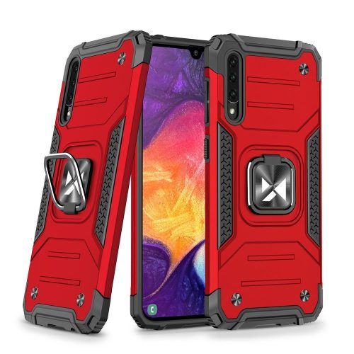 Wozinsky Armor Ring Samsung Galaxy A51 ütésálló hátlap, tok, piros