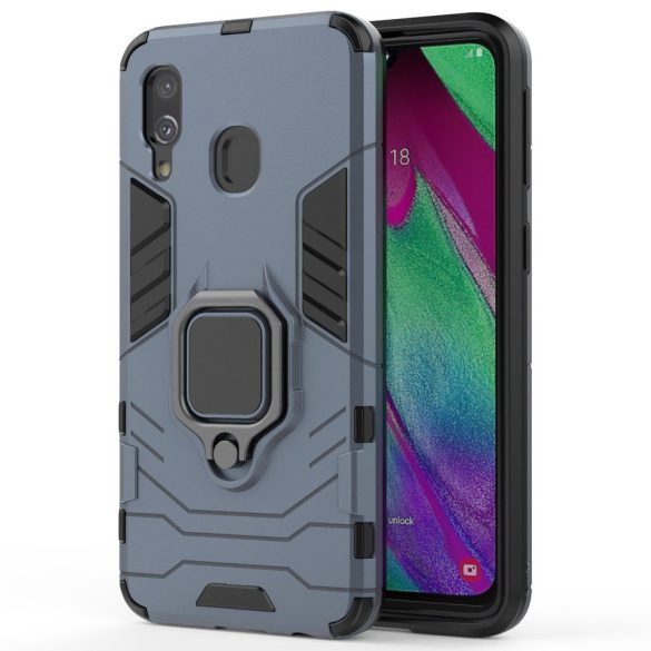 Armor Ring Samsung Galaxy A40 ütésálló hátlap, tok, kék