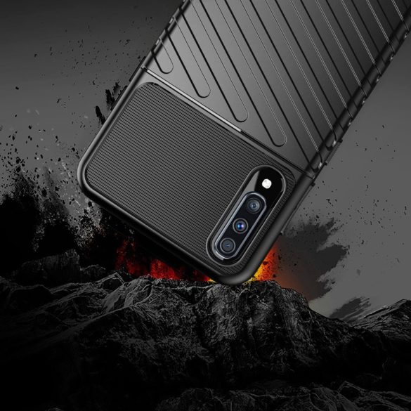 Armored Thunder Samsung Galaxy A40 ütésálló hátlap, tok, fekete