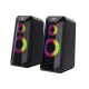 Havit SK202 RGB Gaming Speaker, 2x3W, hangszóró, fekete