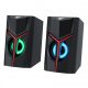 Havit SK206 RGB Gaming Speaker, 2x3W, hangszóró, fekete