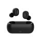 QCY T1C TWS Bluetooth headset akkumulátoros töltő tokkal, fekete