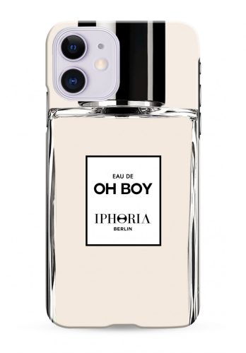 Iphoria iPhone 12/12 Pro Parfum au Portable Oh Boy hátlap, tok, mintás, bézs