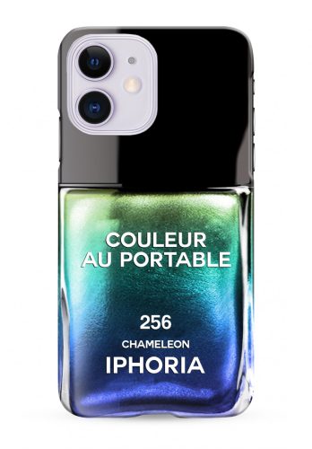 Iphoria iPhone 12/12 Pro Nailpolish Chameleon hátlap, tok, mintás, színes