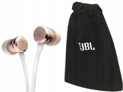 JBL TUNE 290 vezetékes headset, fülhallgató, 3.5mm jack, fehér-rozé arany