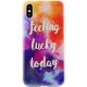 Pattern (feeling lucky today) Samsung Galaxy J6 Plus (2018) mintás, hátlap, tok, színes