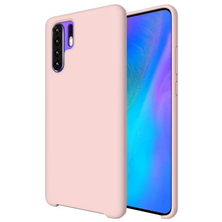 Silicone Case Huawei P40 Lite hátlap, tok, rozé arany