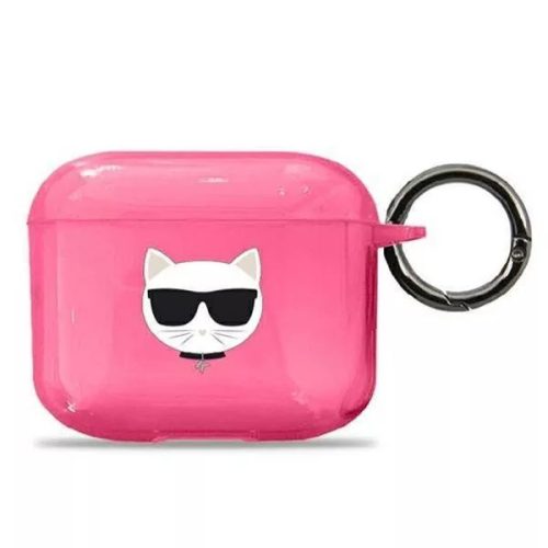 Karl Lagerfeld Apple Airpods 3 Choupette (KLA3UCHFP) tok, rózsaszín