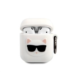   Karl Lagerfeld Apple Airpods Choupette (KLACA2SILCHWH) szilikon tok, fehér