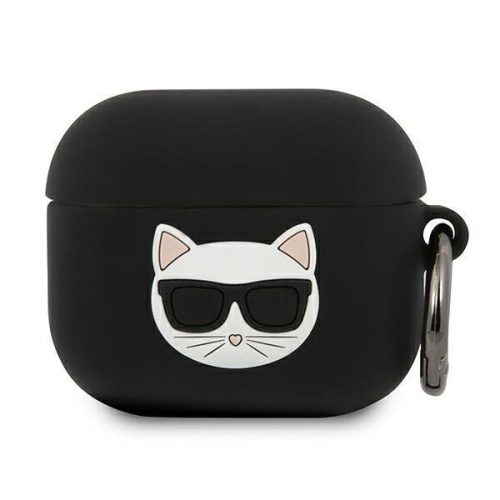 Karl Lagerfeld Apple Airpods 3 Silicone Choupette (KLACA3SILCHBK) tok, fekete