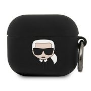   Karl Lagerfeld Apple Airpods 3  (KLACA3SILKHBK) szilikon tok, fekete