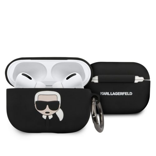 Karl Lagerfeld Apple Airpod Pro szilikon (KLACAPSILGLBK) tok, fekete