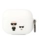 Karl Lagerfeld Airpods Pro Silicone Karl & Choupette (KLACAPSILKCW) tok, fehér