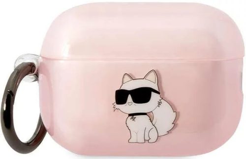 Karl Lagerfeld Airpods Pro 2 Iconic Choupette (KLAP2HNCHTCP) tok, rózsaszín