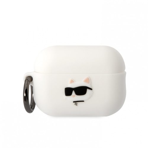 Karl Lagerfeld Airpods Pro 2 Silicone Choupette Head 3D (KLAP2RUNCHH) tok, fehér