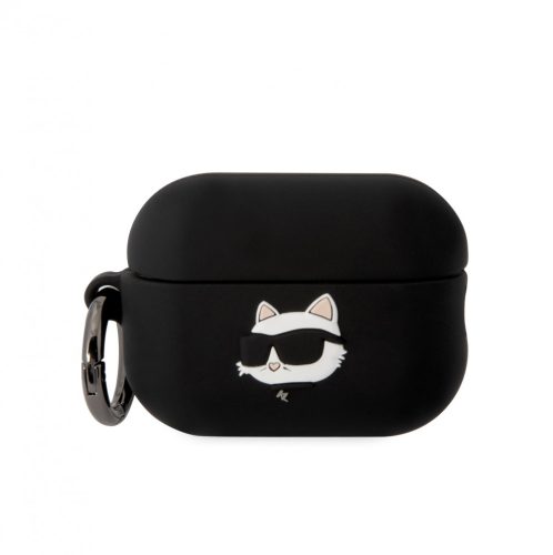 Karl Lagerfeld Airpods Pro 2 Silicone Choupette Head 3D (KLAP2RUNCHK) tok, fekete