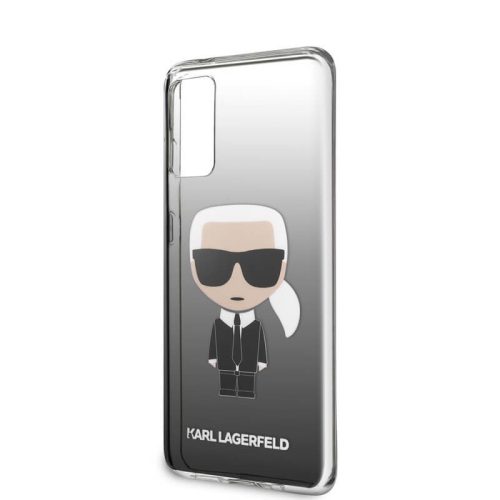 Karl Lagerfeld Samsung Galaxy A41 Ikonik Full Body (KLHCA41TRDFKBK) hátlap, tok, fekete