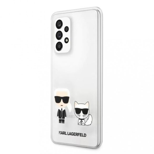 Karl Lagerfeld Samsung Galaxy A53 5G Karl & Choupette (KLHCA53CKTR) hátlap, tok, átlátszó