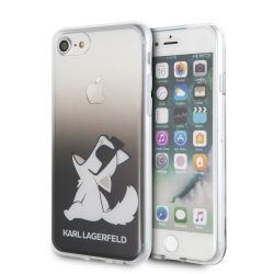   Karl Lagerfeld iPhone 7/8/SE (2020) Fun Choupette Hard (KLHCI8CFNRCBK) hátlap, tok, fekete