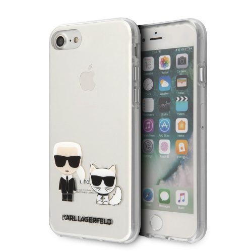 Karl Lagerfeld iPhone 7/8/SE (2020) Karl & Choupette Full Body (KLHCI8CKTR) hátlap, tok, átlátszó