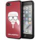 Karl Lagerfeld Iconic Karl"s Head iPhone 6/6S/7/8/SE (2020) (KLHCI8DLHRE) hátlap, tok, piros