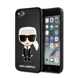   Karl Lagerfeld Embossed Cover iPhone 7/8/SE (2020) (KLHCI8IKPUBK) hátlap, tok, fekete