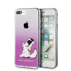   Karl Lagerfeld iPhone 7 Plus/8 Plus Fun Choupette Glasses Hard (KLHCI8LCFNRCPI) hátlap, tok, rózsaszín