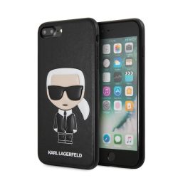   Karl Lagerfeld Embossed Cover iPhone 7 Plus/8 Plus (KLHCI8LIKPUBK) hátlap, tok, fekete