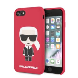   Karl Lagerfeld iPhone 7/8/SE (2020) Silicone Karl Iconic Full Body (KLHCI8SLFKRE) hátlap, tok, piros