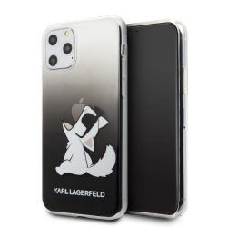   Karl Lagerfeld iPhone 11 Pro Fun Choupette Hard (KLHCN58CFNRCBK) hátlap, tok, fekete