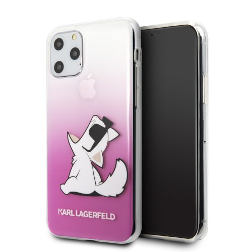 Karl Lagerfeld iPhone 11 Pro Fun Choupette Hard (KLHCN58CFNRCPI) hátlap, tok, rózsaszín