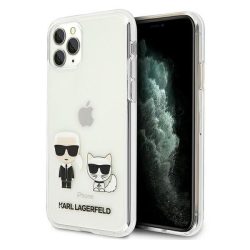   Karl Lagerfeld iPhone 11 Pro Karl & Choupette Full Body (KLHCN58CKTR) hátlap, tok, átlátszó