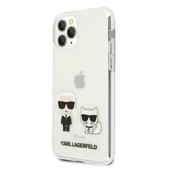 Karl Lagerfeld iPhone 11 Pro Karl & Choupette Full Body (KLHCN58CKTR) hátlap, tok, átlátszó